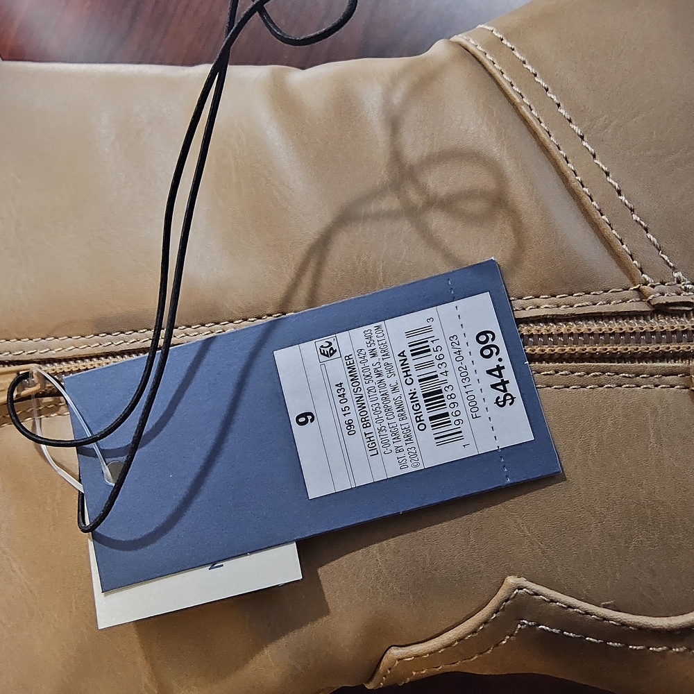 Universal Thread Heeled Boots Size 9 light brown - Picture 9 of 9